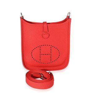 Hermès Rouge Tomate Togo Evelyne TPM PHW